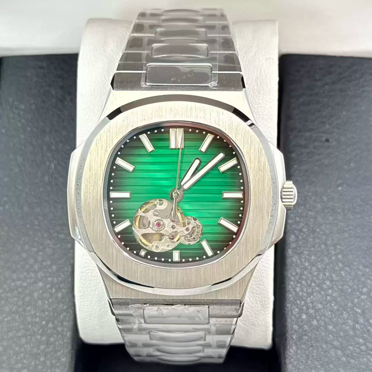 41mm Skeleton Nautilus Watch Miyota 8N24 movement Sapphire 5ATM Dress