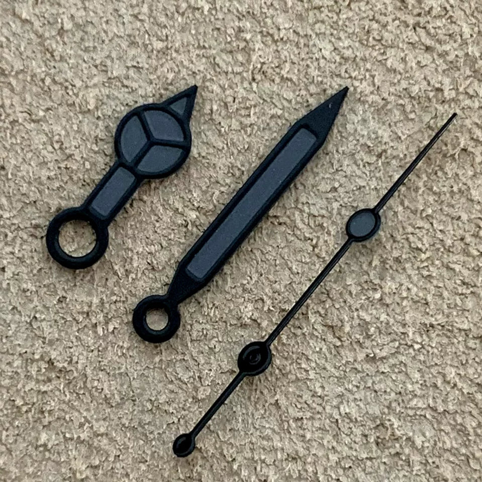 Green luminous Watch Hands Benz Style needle black hands red blue green orange gray white suitable for Japanese NH35/36/4R movement