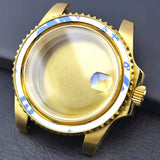Bidirectional rotating bezel Watch Case 40.5MM Submariner / GMT Yacht sapphire glass two-way rotating  for NH34/NH35/NH36 38