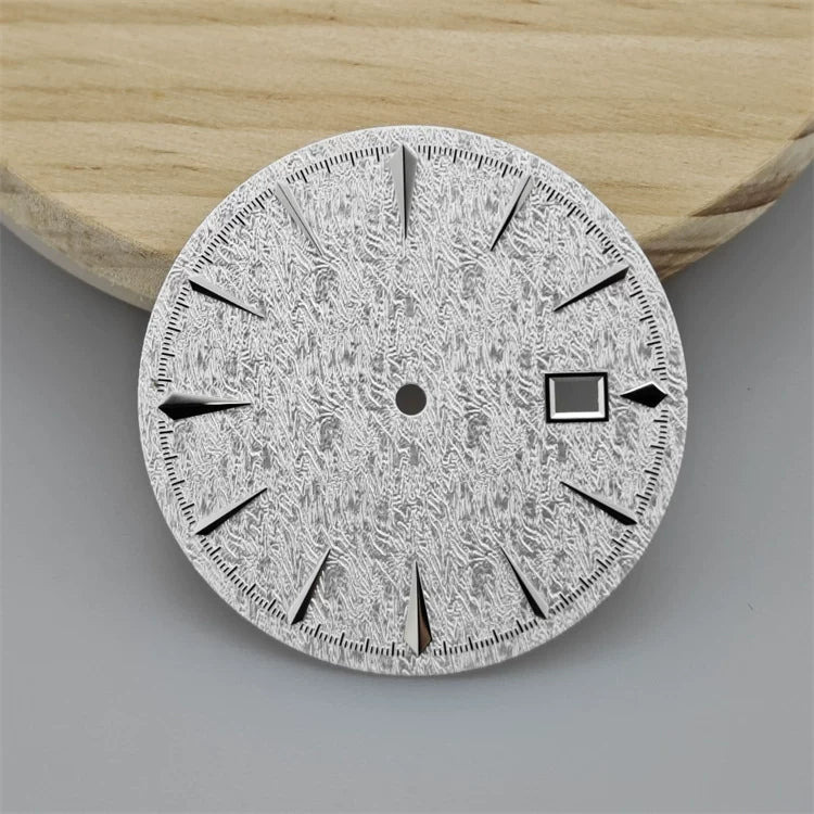 35mm Sterile Cocktail Dial for NH35 vertical pattern texture no lume