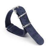 Vintage NATO suede leather strap men's and women's Band 18mm 20mm 22mm 24mm FXD