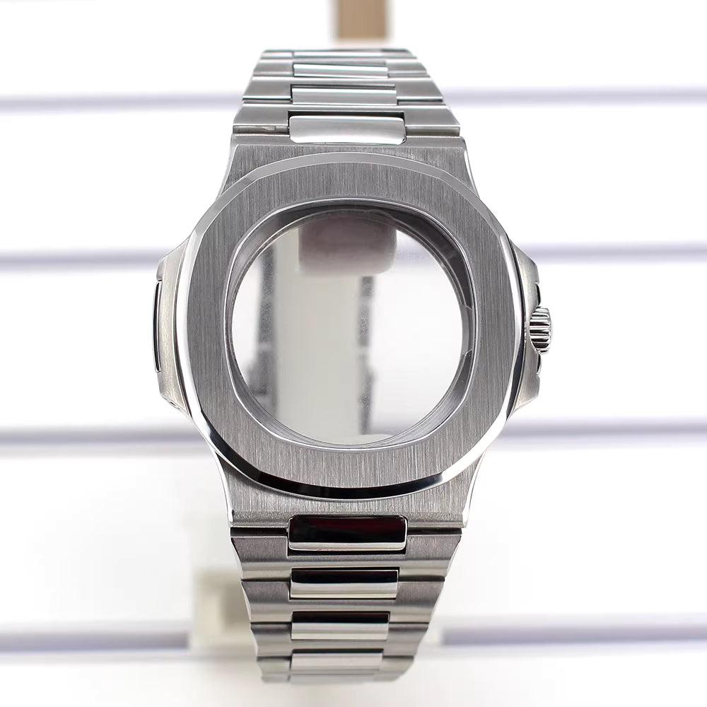 Stunning Miyota 9015 watch case 40mm Nautilus Mod Case super thin 10mm 10ATM  Sapphire Crystal