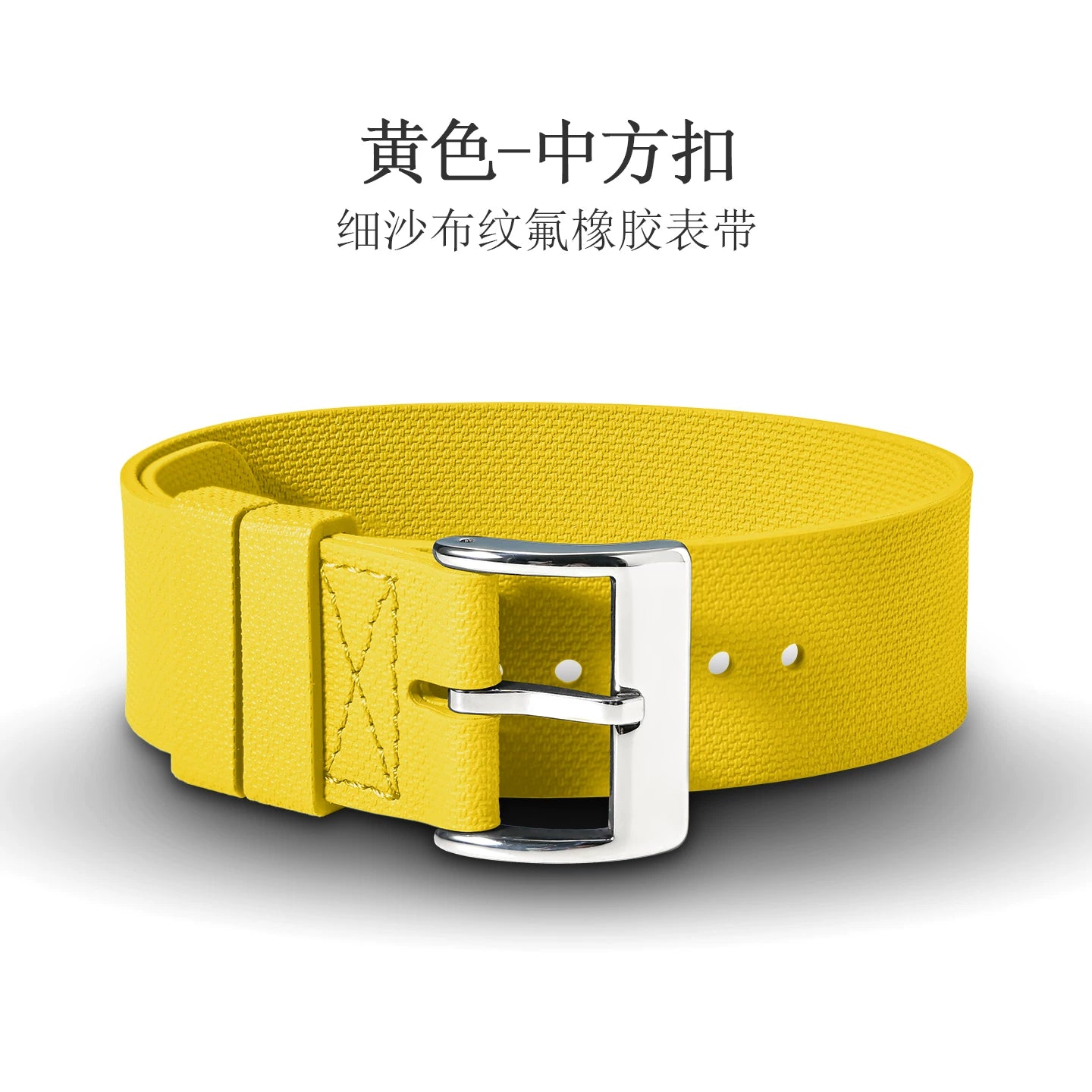 FKM Rubber Nato Strap sand cloth pattern fluororubber band 20/21/22 mm for Sub FXD etc