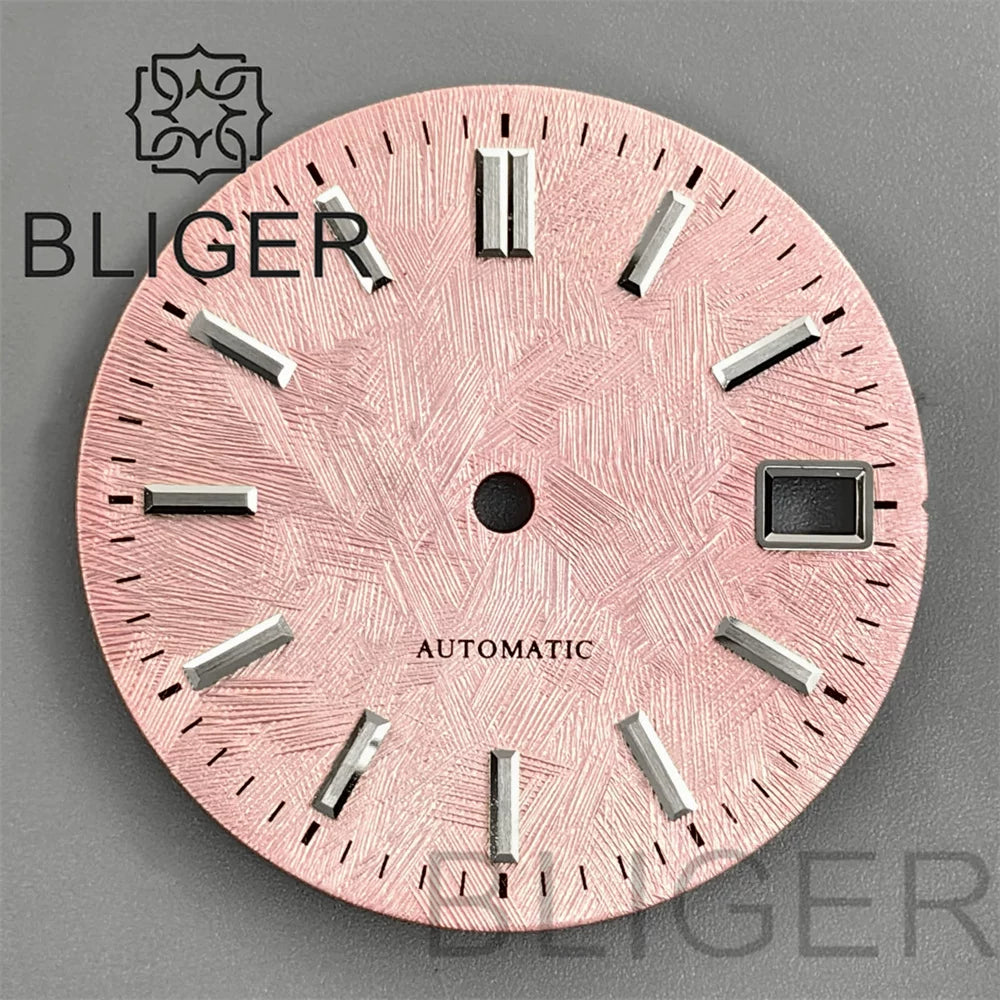 29Mm Dial modified GS mixed texture cherry blossom powder for NH35 movement