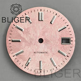 29Mm Dial modified GS mixed texture cherry blossom powder for NH35 movement