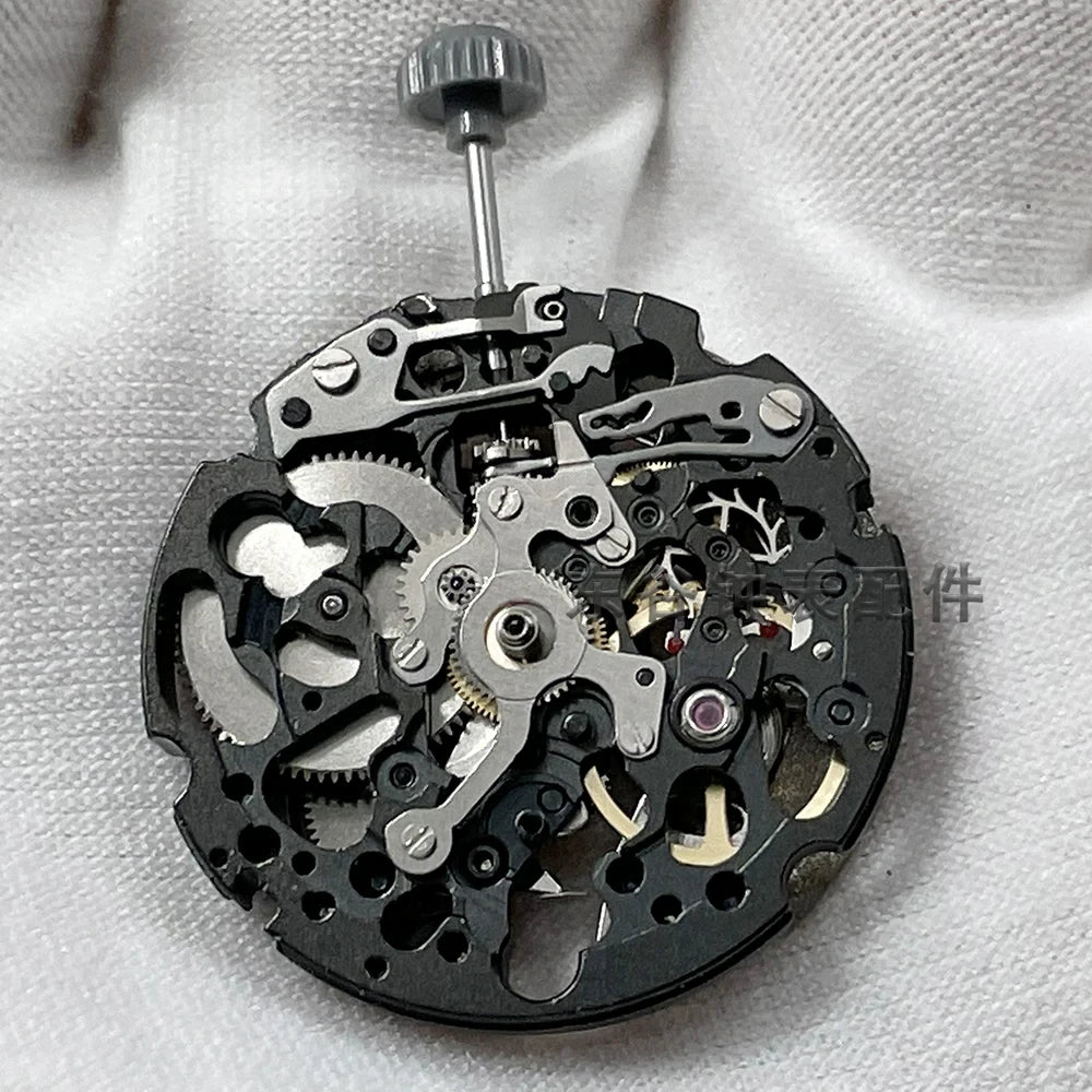 Miyota 8N24 Automatic Mechanical Movement 21600 BHP Watch Movement  21 Jewels Skeletonized Automatic Movement