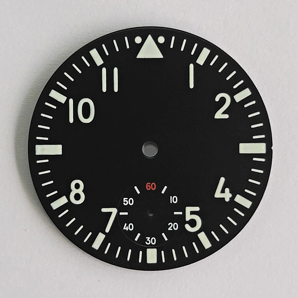 39mm Dial For 6497 6498 substitute large pilot dial Sterile green luminous