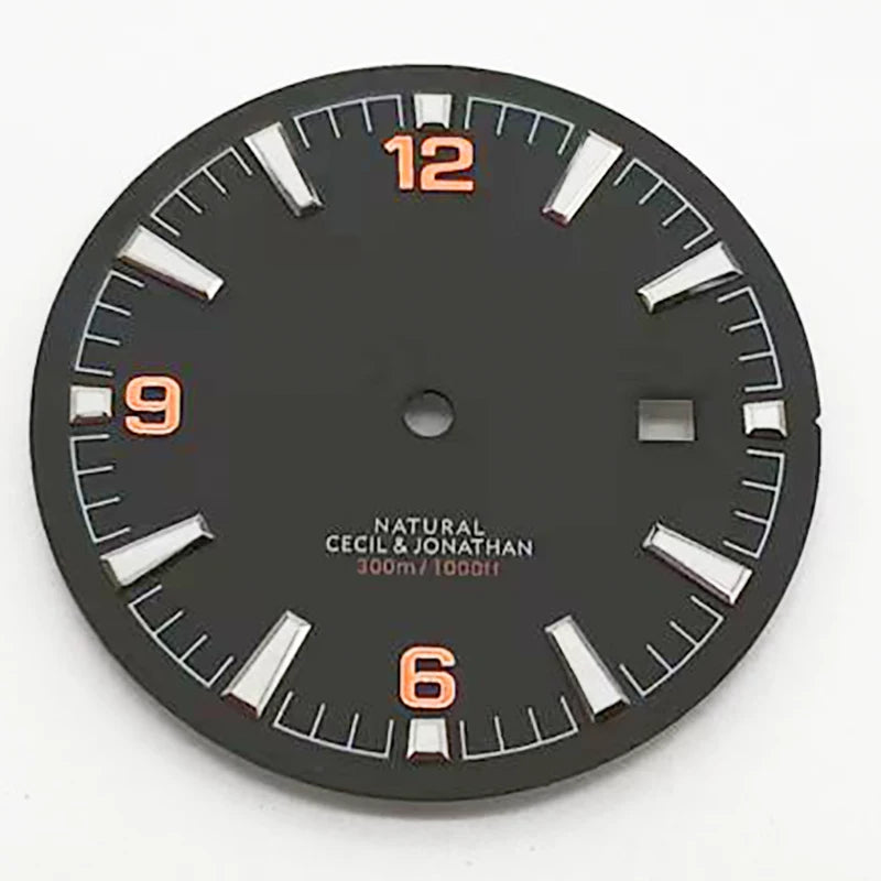 33.5MM green luminous dial suitable for 8215 2813 movement Half Sterile