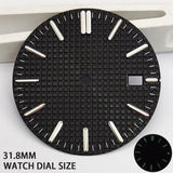 31.8MM Oak Watch Dial Luminous Suitable for NH35A Movement Rose Gold blue green white Prx