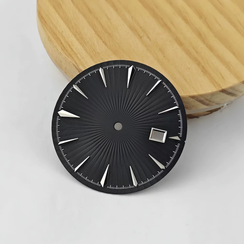 35mm Sterile Cocktail Dial for NH35 vertical pattern texture no lume