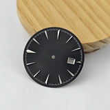 35mm Sterile Cocktail Dial for NH35 vertical pattern texture no lume