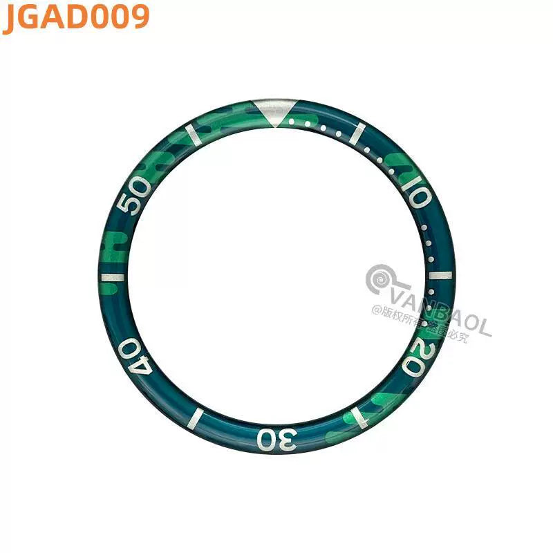 38MM x31.5mm Skx007 Bezel Watch accessories, resin B.C style digital indicator ring, suitable for 007 outer ring baffle