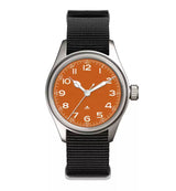 36mm Quartz Titanium Pilot Watch Japanese sweep second movement VH31 sapphire 10Bar