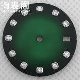 20.5Mm Ladies Watch Dial Diamond Index for NH05A NH06A Movement Modified Accessories