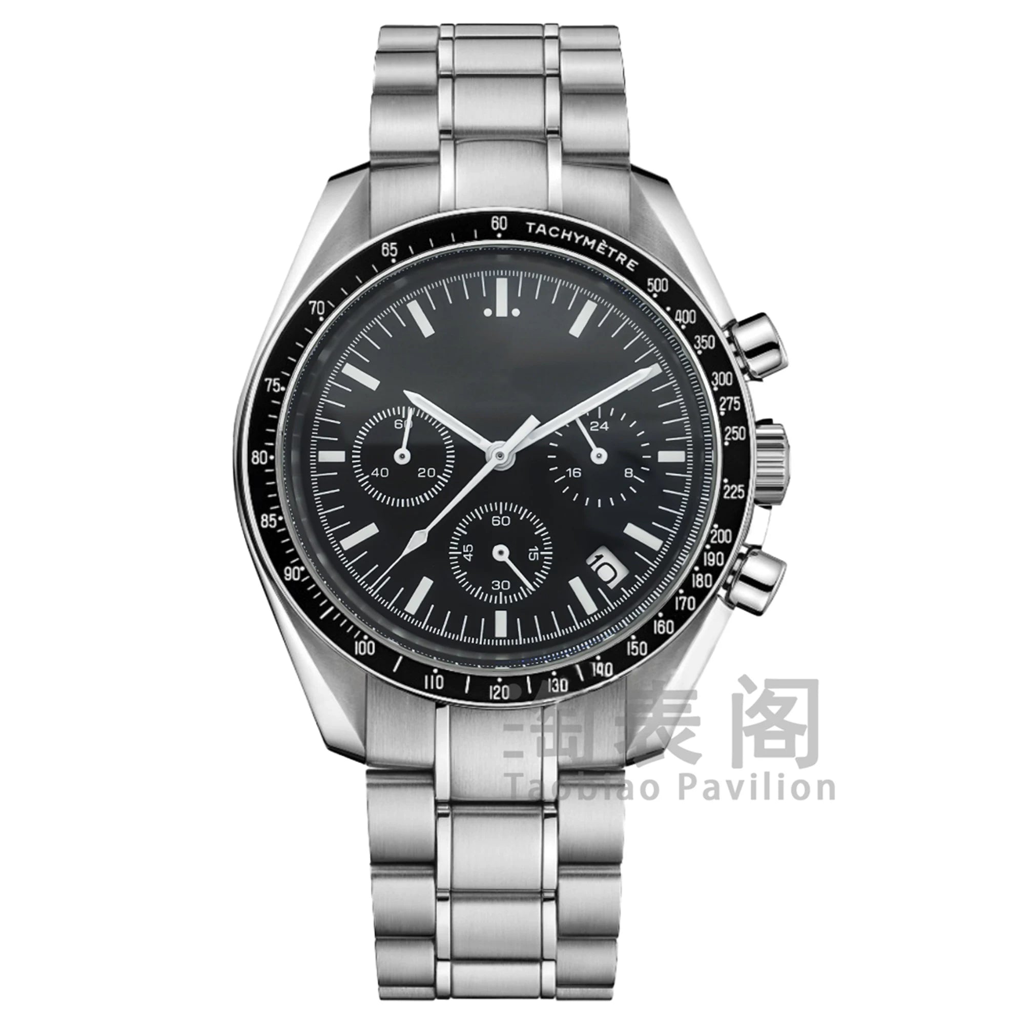 Modified Speedmaster 40mm men's watch VK63 chronograph sapphire glass calendar 5ATM
