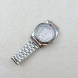 36MM/39MM Datejust Watch Case With Presidential Strap Set Sapphire Glass for NH35/NH36,34 38 etc Movement 10ATM
