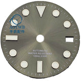 28.5MM Submariner Dial sunburst Blue luminous NH35 NH34 ETA2824 PT5000 Miyota8215 ST2130