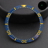 Watch bezel accessories 33.7mm * 27.5mm ceramic ring flat bottom bezel watch replacement accessories Skx13