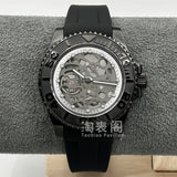 40MM Skeleton Yacht-Master Watch Automatic NH72 hollow movement green luminous sapphire10 Bar