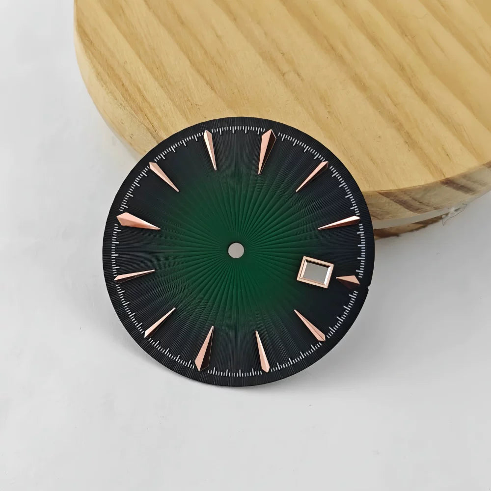 35mm Sterile Cocktail Dial for NH35 vertical pattern texture no lume