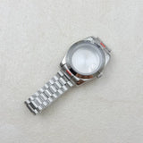 36MM/39MM Datejust Watch Case With Presidential Strap Set Sapphire Glass for NH35/NH36,34 38 etc Movement 10ATM