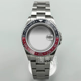 Modified Submariner Case 36mm/38mm GMT Case ceramic bezel sapphire glass for NH35 34 36 38 Etc movement