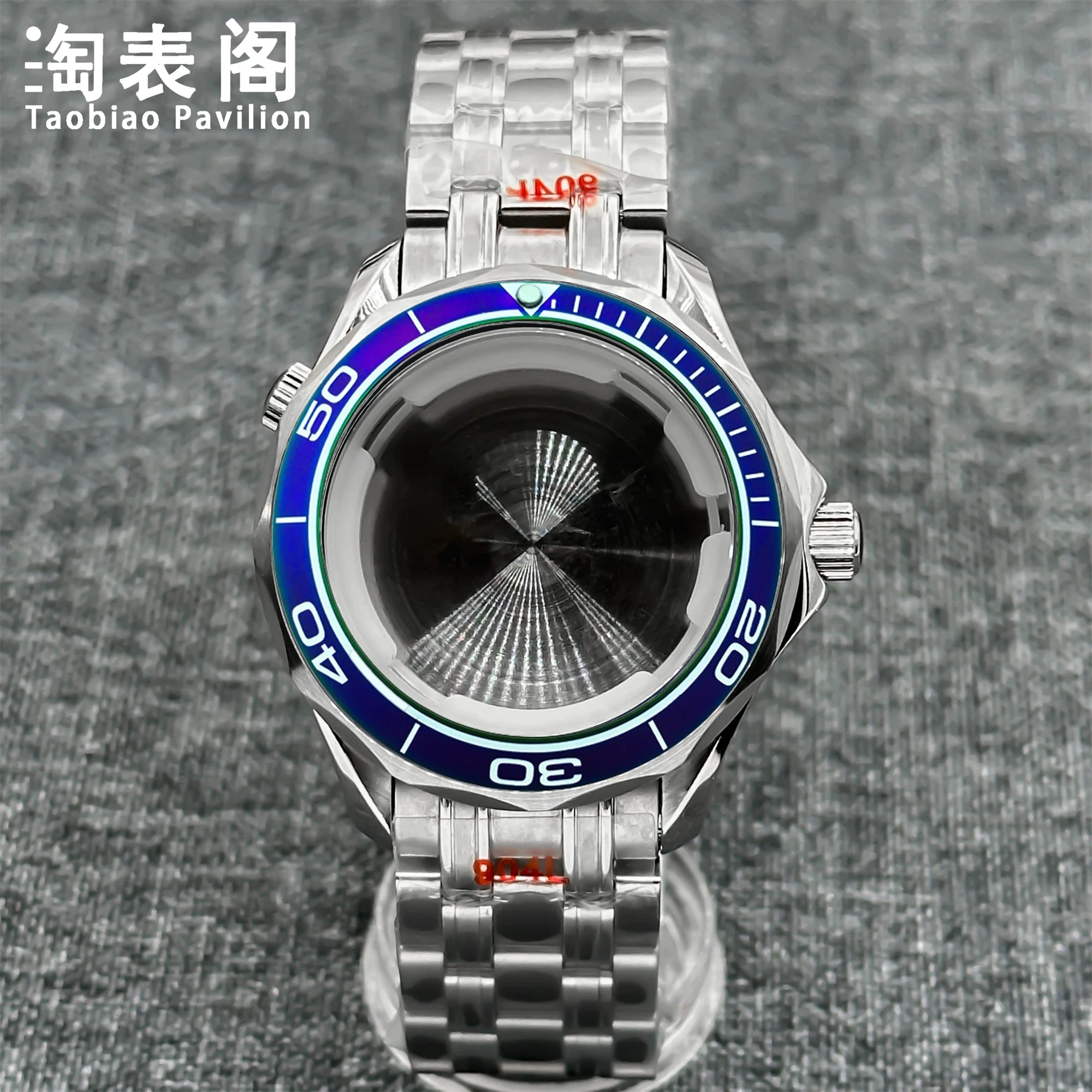 41Mm Seamaster 300 case for NH35/36 ETA2824 PT5000 Miyota 8215 Solid Back 10ATM Sapphire