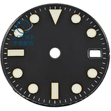 28.5MM Submariner Dial sunburst Blue luminous NH35 NH34 ETA2824 PT5000 Miyota8215 ST2130