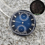 30mm VK61 Dial Chronograph Multifunctional Surface Nautilus Modified Green Luminous Watch Accessories