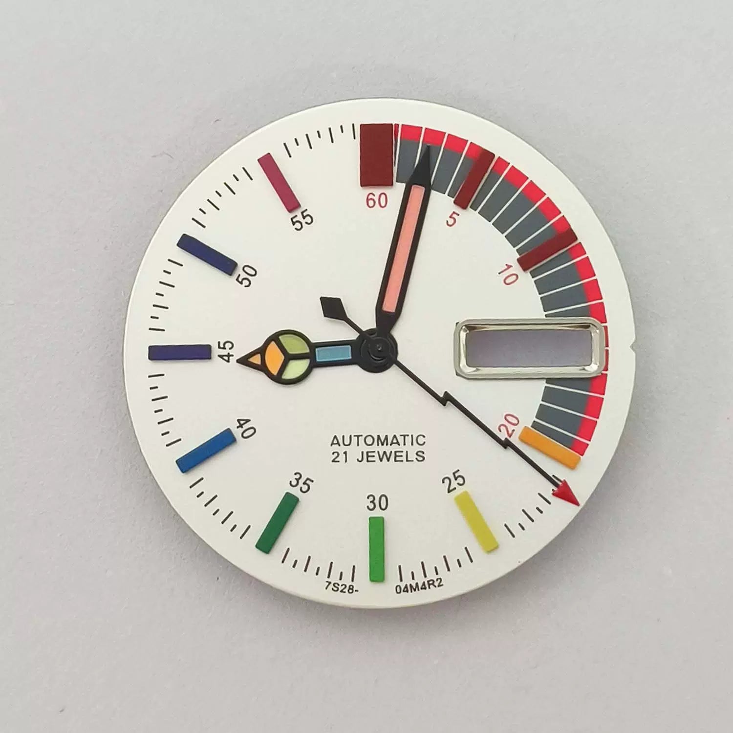 28.5MM NH36 Dial luminous with hands for crown at 3,3.8.4.2