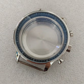 41mm Chronograph watch case for vk63 quartz Movement 316l stainless steel mineral glass