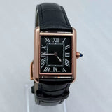 27mm Women's Watch Roman square dial green luminous VJ24 Quartz movement 3ATM Lady