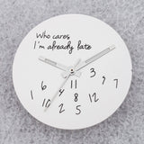 NO Date Window Dial Who Cares I'm Already Late for NH35 movement 28.5mm Green Lume Hands