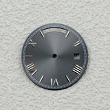 Sterile Miyota 8285 dial Roman Number 31MM Sunburst dial no lume