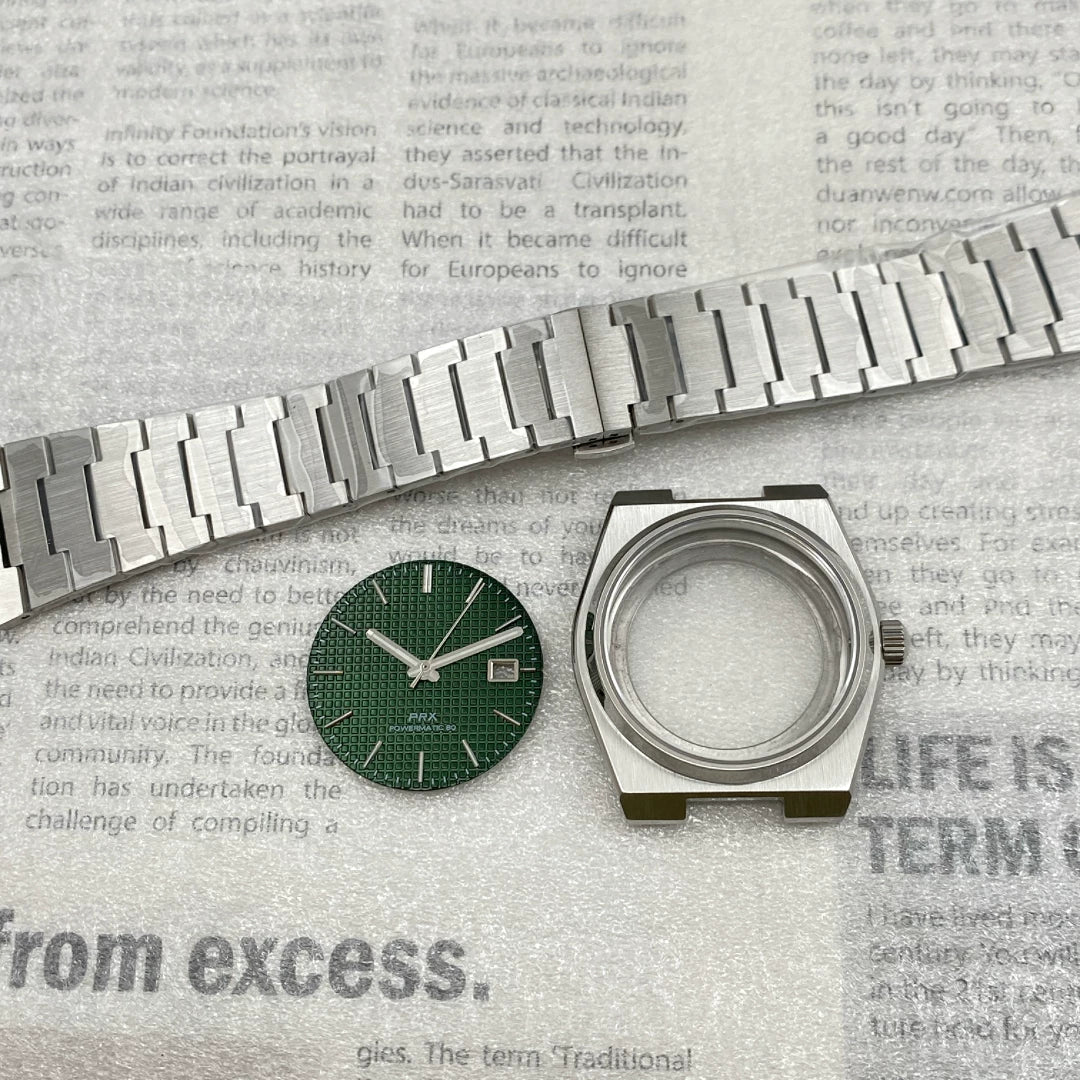 PRX Super Player Watch Case +Dial Hands 40mm NH35 Movement Sapphire GlassBack 5ATM fit 31.8mm Dial