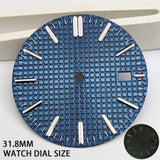 31.8MM Oak Watch Dial Luminous Suitable for NH35A Movement Rose Gold blue green white Prx
