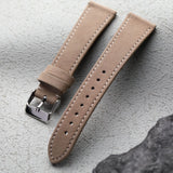 Premium Handmade Italian matte leather strap 18 19 20MM ultra-thin soft Quick Release