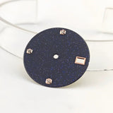 NH35 Starry dial enamel surface blue gold sand NH36/4R35 mechanical watch watch accessories size 28.5mm