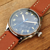 44mm VH31 Quartz Watch Italian Navy Mechanical Sweep Second Luminous 10ATM AR Sapphire California Dial