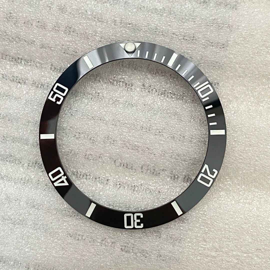 Luminous Bezel Insert 38mm x30.6mm  blue-green light ceramic ring for Submariner Yachtmaster Etc
