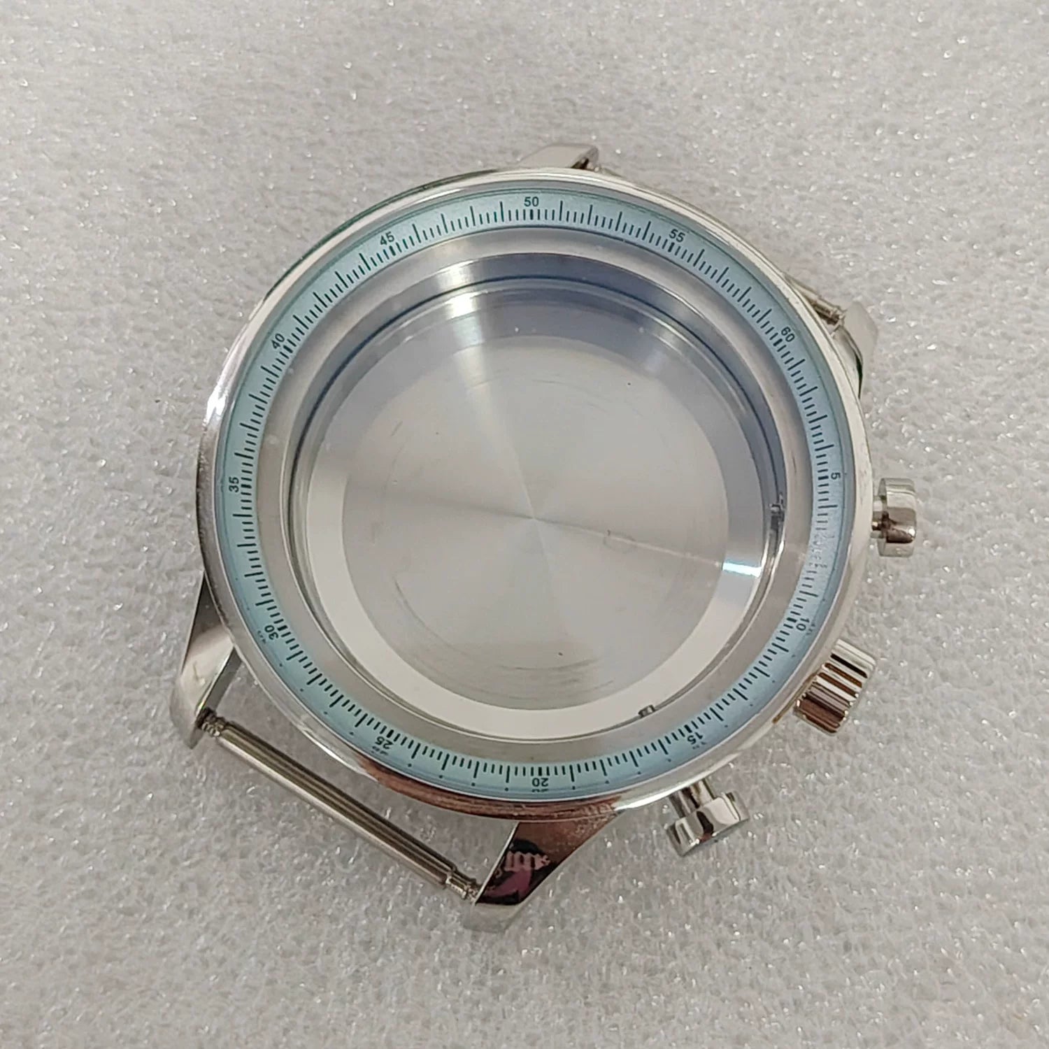 41mm Chronograph watch case for vk63 quartz Movement 316l stainless steel mineral glass