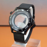 Black Seamaster 300 Case 41mm Sapphire for NH35/NH36 10ATM