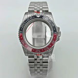 Modified Submariner Case 36mm/38mm GMT Case ceramic bezel sapphire glass for NH35 34 36 38 Etc movement