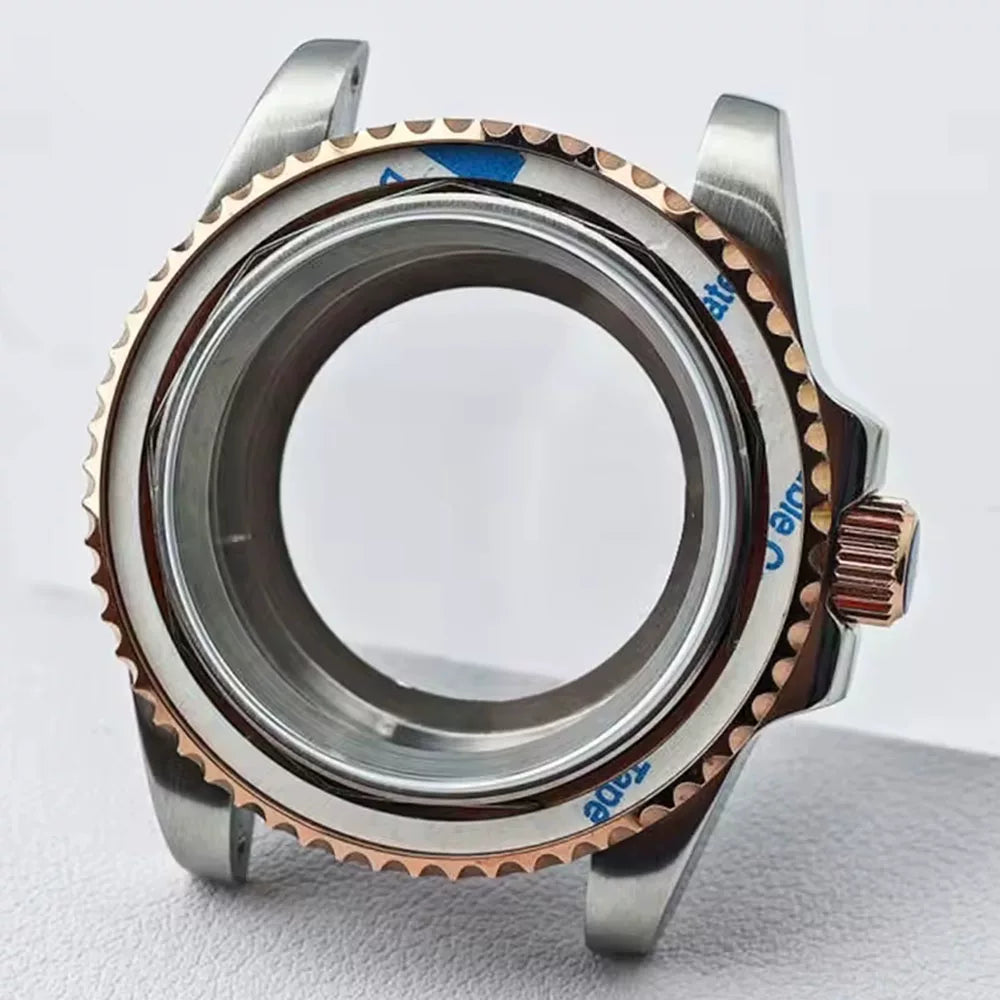 Bidirectional rotating bezel Watch Case 40.5MM Submariner / GMT Yacht sapphire glass two-way rotating  for NH34/NH35/NH36 38