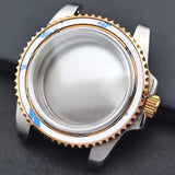 Bidirectional rotating bezel Watch Case 40.5MM Submariner / GMT Yacht sapphire glass two-way rotating  for NH34/NH35/NH36 38