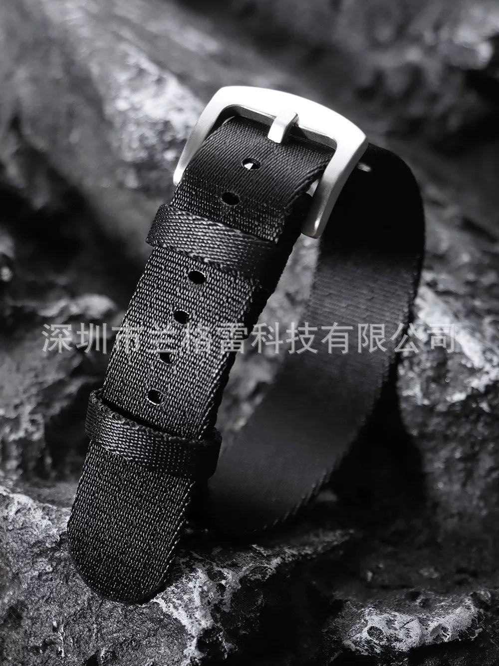 HIgh density nylon Nato strap ZHLU canvas sports wristband 18/20/22 mm double ring brushed buckle FXD