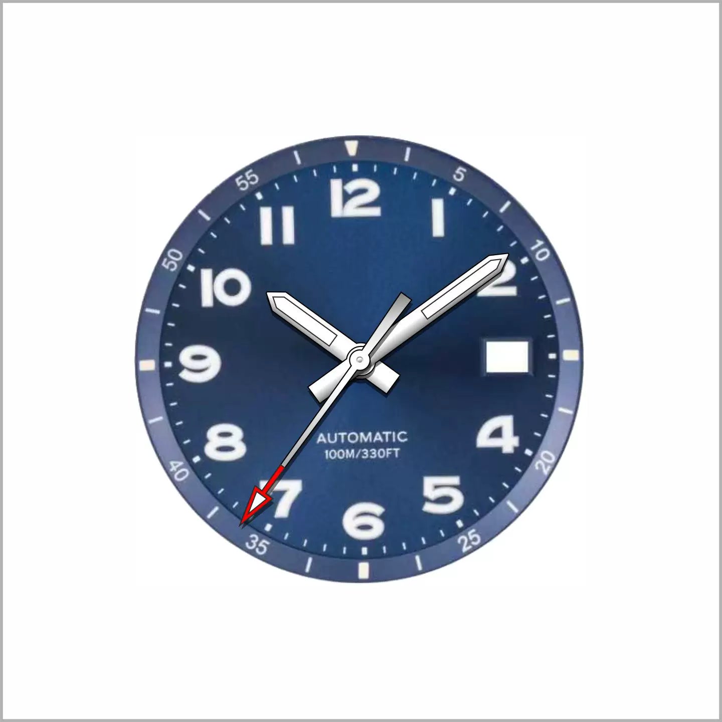 ETA2824 watch case 42MM DIVER Case 316L stainless steel sapphire glass for PT5000 SW200 2824 ST2130 etc movement 0.4mm