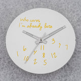 NO Date Window Dial Who Cares I'm Already Late for NH35 movement 28.5mm Green Lume Hands