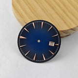35mm Sterile Cocktail Dial for NH35 vertical pattern texture no lume