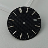 Full Sterile 31.8mm Waffle Dial green luminous dial for NH35 mechanical movement PRX Royal Oak AP etc